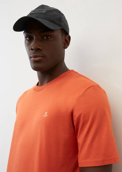 Basic-T-Shirt regular spicy orange in Frontalansicht