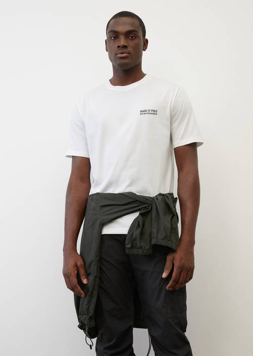 Basic-T-Shirt regular white in Frontalansicht