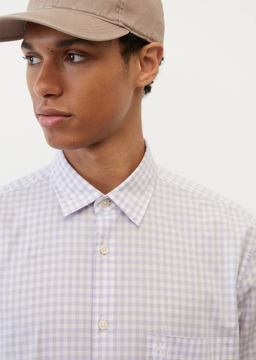 Regular long sleeve shirt multi/ dried lavender in detail view