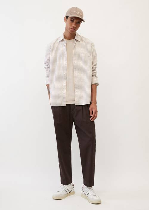 Langarm-Hemd regular multi/ natural in Frontalansicht