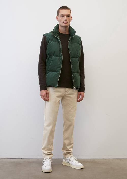 Chino Modell STIG shaped gray silk in Frontalansicht