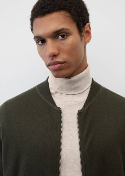 Zip-Cardigan relaxed midnight oil in Detailansicht