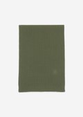 Rib knit scarf Made of a soft organic cotton and cashmere blend