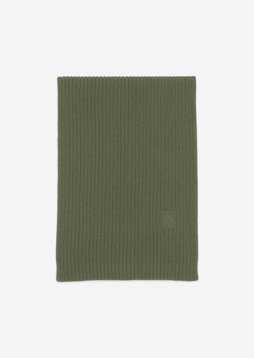 Ribgebreide sjaal olivia gray in vooraanzicht