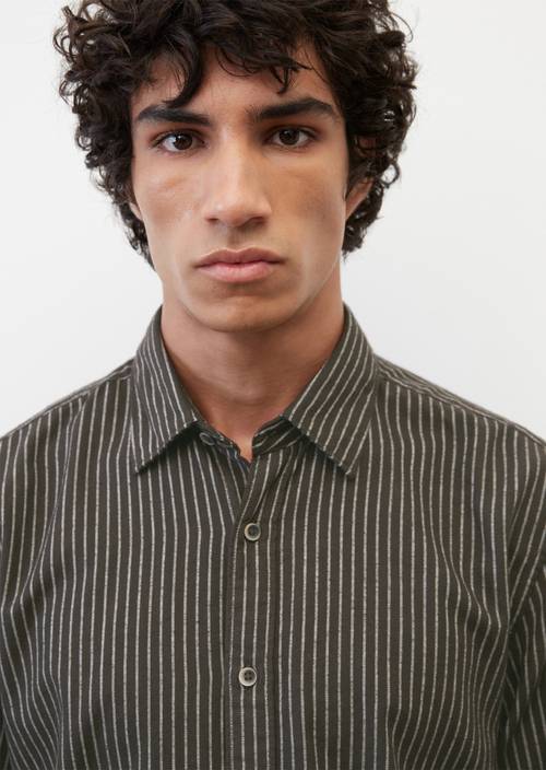 Flanell-Hemd regular multi/midnight oil in Detailansicht