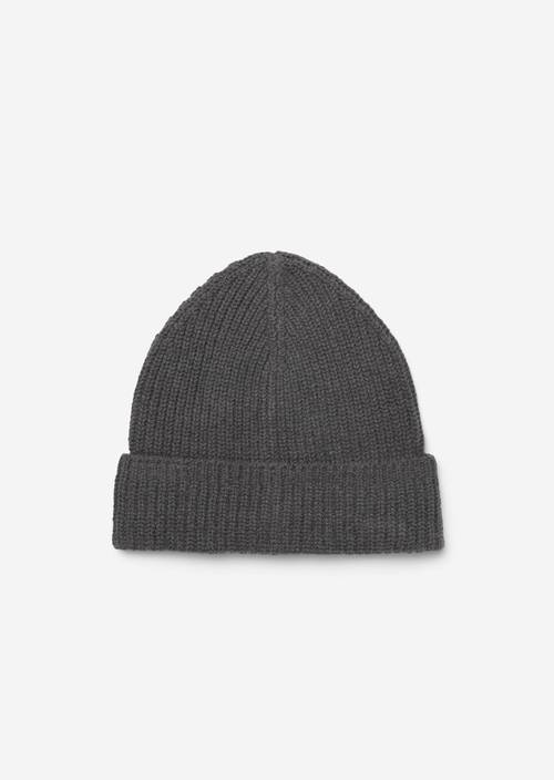 Berretto in ciniglia graphite grey melange - Immagine del prodotto 1