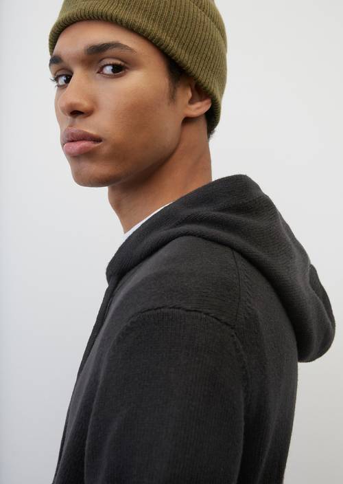 Vest met rits regular black in detailaanzicht