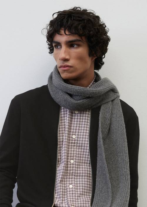 Sciarpa in maglia in misto viscosa e lana di pecora - Main Image