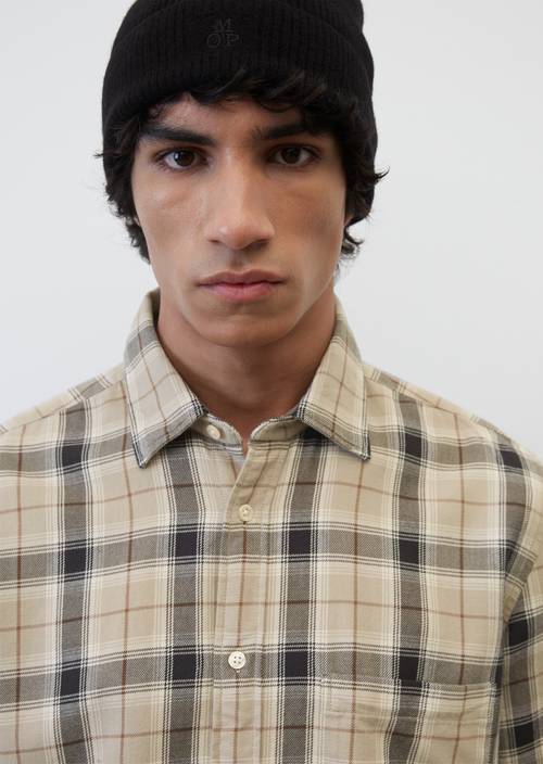 Chemise à manches longues en flanelle coupe regular multi/mouses back en vue détaillée