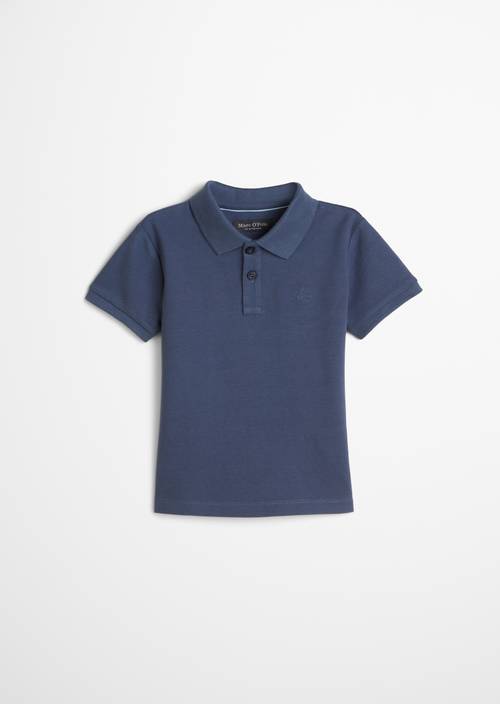 KIDS-BOYS polo shirt made from organic cotton piqué blue T