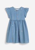 KIDS-GIRLS dress made from soft TENCEL™ Lyocell - blue