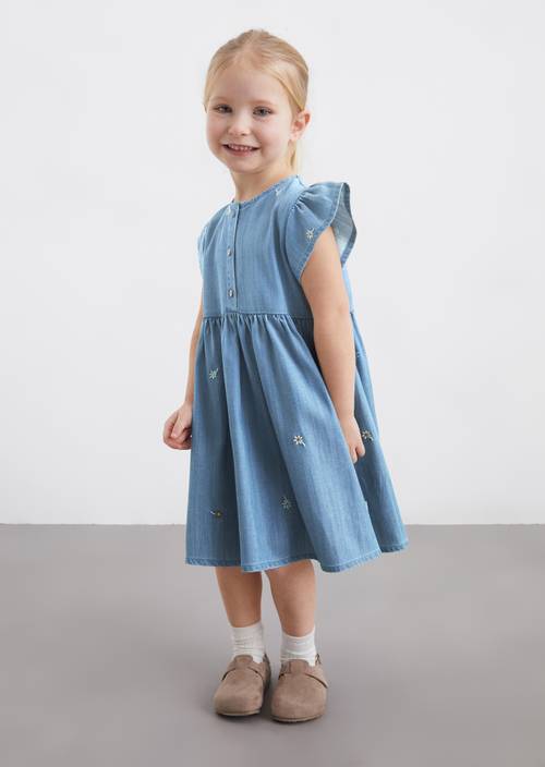 Jurk Zacht Kinderkleding Joya Kids® Linnen Meisjes Jurkje Roze