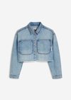 Marc O'Polo Teens-Girls Jeansjacke, Damen, blau, 176, 100% Baumwolle