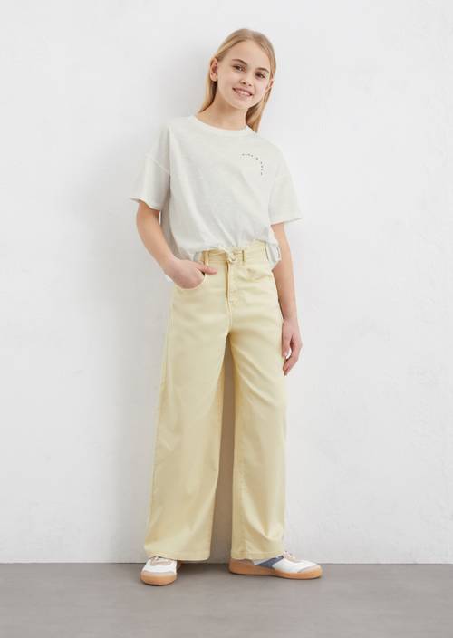 TEENS-GIRLS Jeans made from soft organic cotton denim yellow