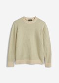 TEENS-BOYS sweater with waffle structure - white | Women