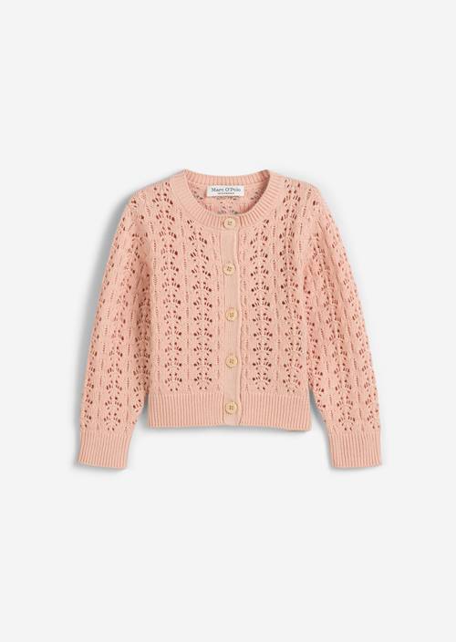 KIDS-GIRLS cardigan in crochet look orange Jumper Cardigans