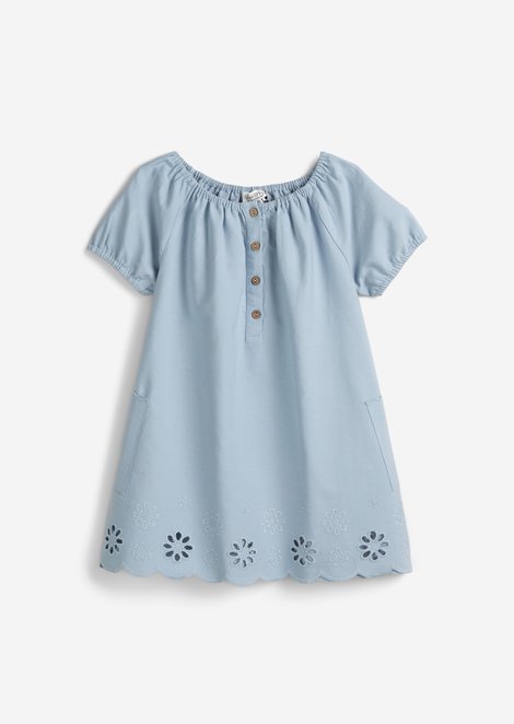 Marc O'Polo Kids-Girls Kleid, Damen, blau, 128--34, 100% Baumwolle
