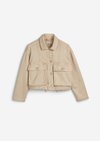 Marc O'Polo Teens-Girls Jacke, Damen, beige, 140, 98% Baumwolle, 2% Elasthan