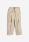 Marc O'Polo Kids-Boys cargobroek, Heren, beige, 128, 97% Katoen, 3% Elasthaan