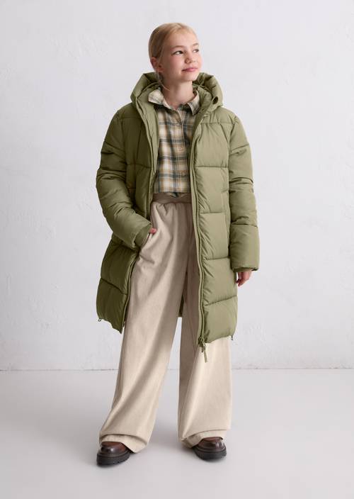 TEENS-GIRLS Steppmantel aus recyceltem Polyester grün Jacken