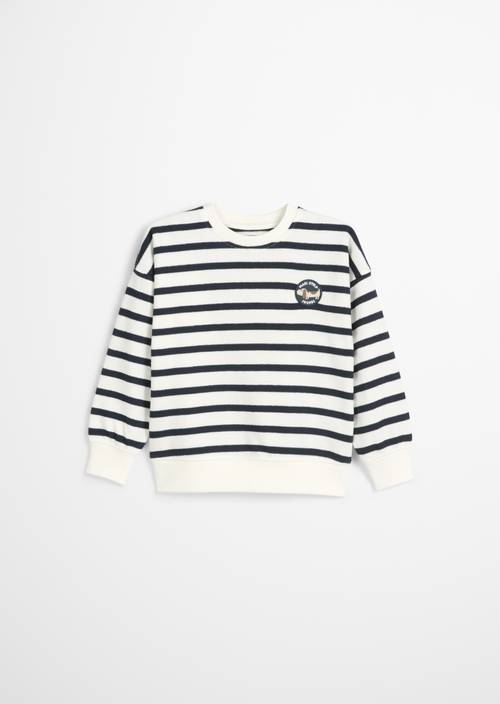 KIDS-BOYS sweatshirt DARK NAVY STRIPE - Product afbeelding 2