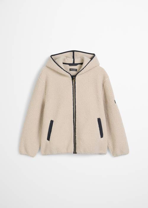 TEENS-BOYS teddy jacket with fleece inside beige Jackets