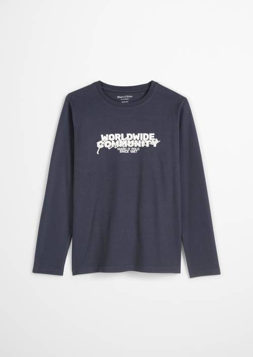 TEENS-BOYS lange mouw DARK NAVY - Product afbeelding 2
