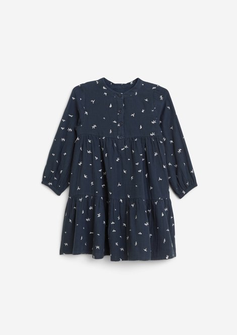 Marc O'Polo Kids-Girls Kleid, Damen, blau, 92---98, 100% Baumwolle