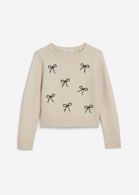 Marc O'Polo Trui voor tieners/meisjes, Dames, wit, 140, 58% Polyacryl, 30% Polyamide, 8% Wol, 4% Elasthaan