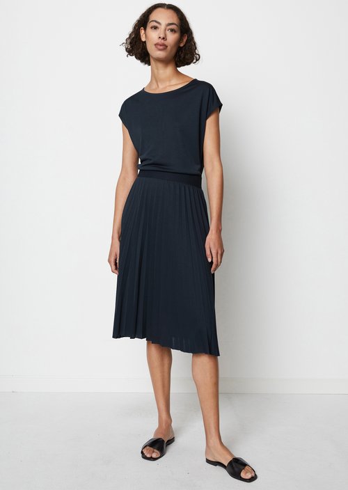 Robe Sans Manches GAP Bleu Et Blanc - Coupe A, Jupe Plissée Avec Poches, Taille 4, Occasion Très Bon état