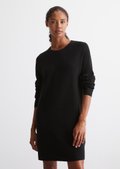 Knitted dress oversized made from a soft organic cotton blend