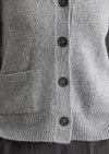 Luxury Crew Neck Long Sleeve Metallic Button Up Cropped Cardigan – Fox  Sweaters