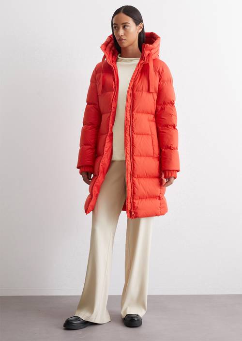 Daunenmantel Hilfiger Jacke Rot Damen Daunenmantel Tommy Jeans