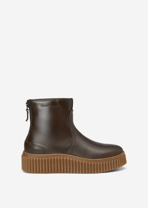 Polo Chelsea Boots Biker Boots Damen Marco Polo Boots Beige Marco