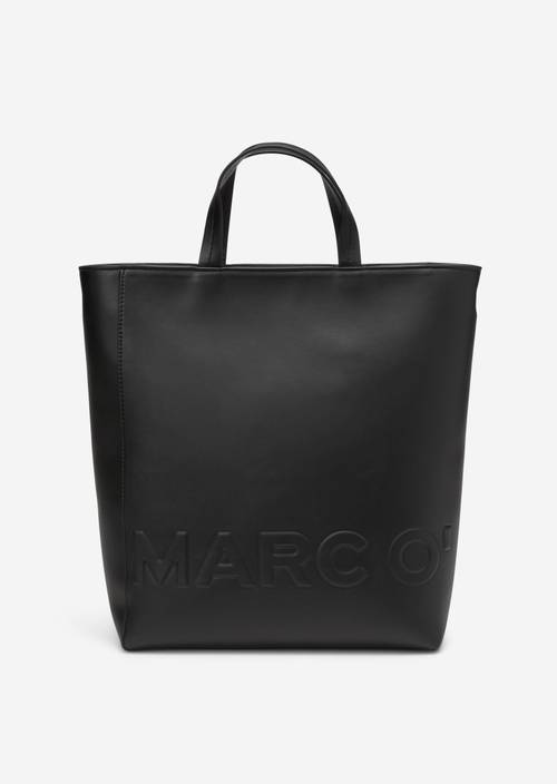 Leather Handtasche Schwarz Marco Polo Leather Shopper Marco Polo