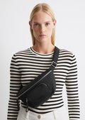 Belt Bag made from recycled material - black | Messenger bag