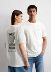 Marc O'Polo Regular uniseks T-shirt, Unisex, wit, Xs, 100% Katoen