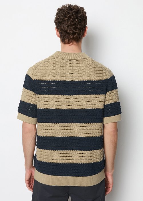 Regular knit polo shirt — Medium Beige