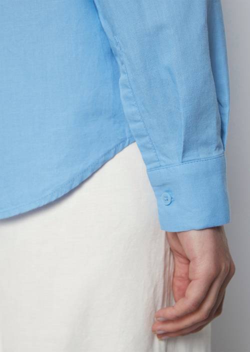 Blusa relajada River Blue en vista detallada