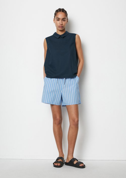 Sleeveless blouse regular — Navy Teal