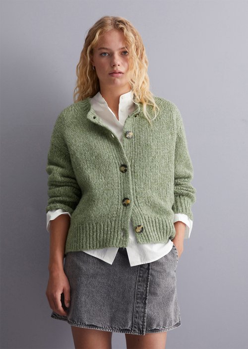 V Neck Marco Polo Damen Strickmantel Cardigan Longsleeve Marco