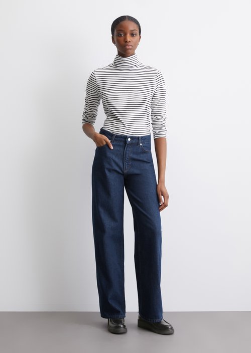 Turtleneck longsleeve slim — Offwhite
