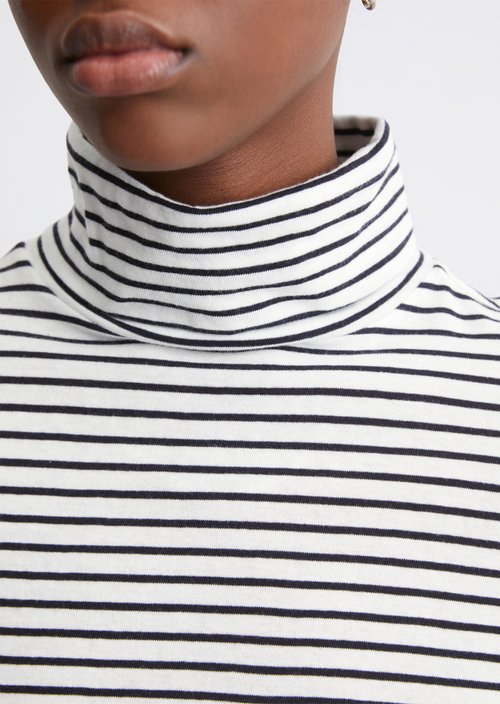 Turtleneck longsleeve slim — Offwhite