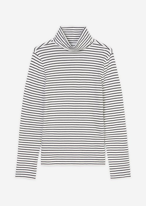 Turtleneck longsleeve slim — Offwhite