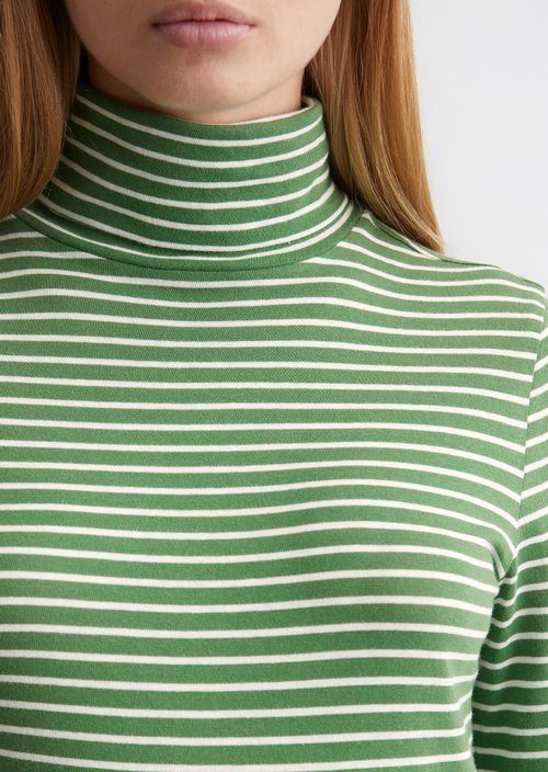 Turtleneck longsleeve slim — Medium Green