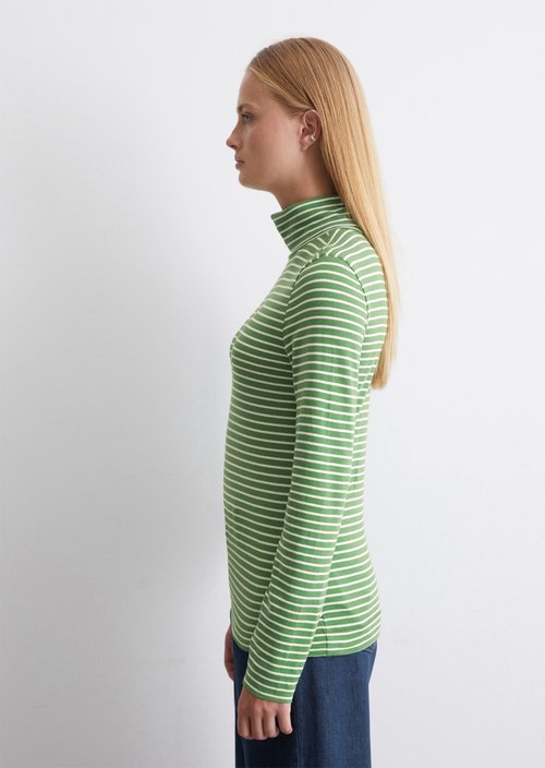 Turtleneck longsleeve slim — Medium Green