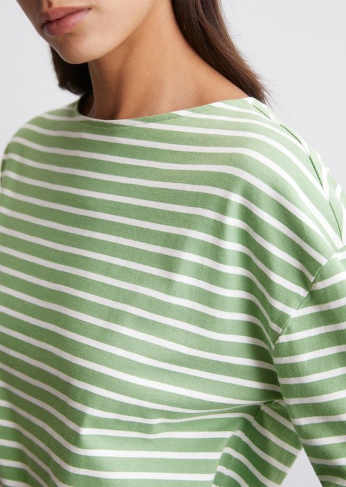 Breton shirt relaxed — Medium Green