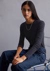Marc O'Polo Longsleeve slim, Dames, blauw, Xl, 100% Katoen