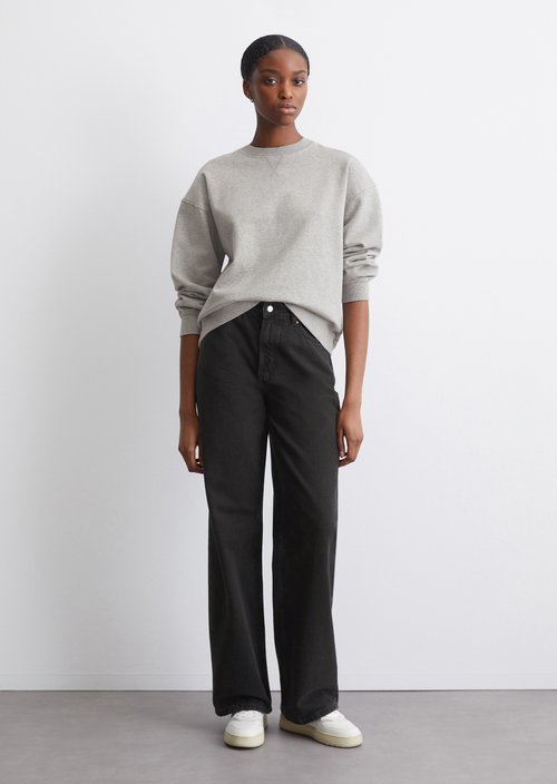 Oversized sweatshirt — Stone Melange