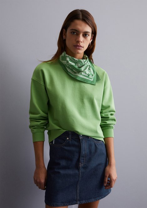 Marc O'Polo Oversized sweatshirt, Dames, groen, M, 100% Katoen